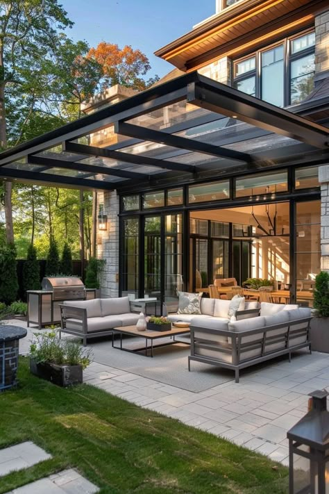 When you want to protect your outdoor space from the elements, exploring different patio cover ideas can be practical and stylish. Pergolas offer a Outdoor Patio Ideas Backyards, Rooftop Terrace Design, Outdoor Patio Designs, Backyard Gazebo, Patio Garden Design, Outdoor Kitchen Patio, Patio Gazebo, Outdoor Gardens Design, Terrace Design