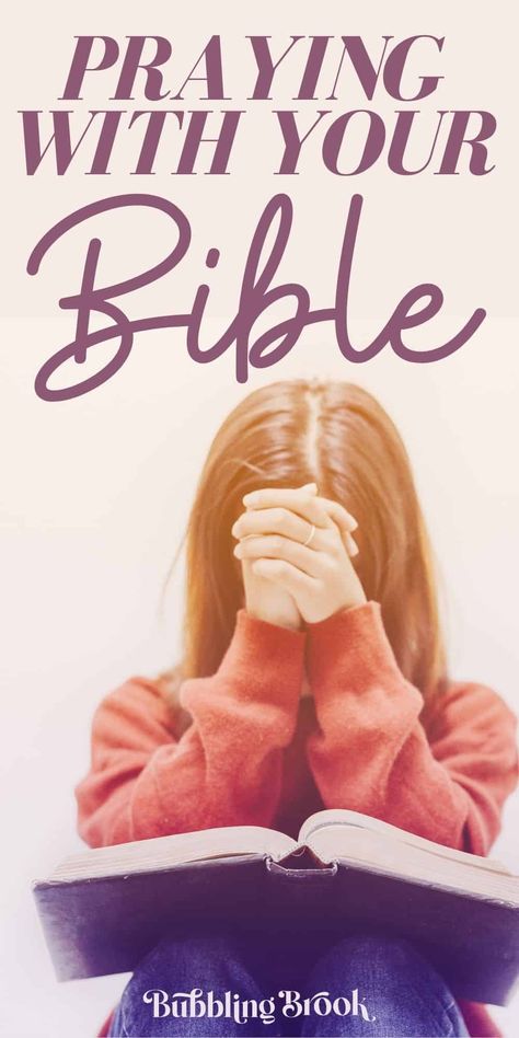 Praying With The Bible - How to Pray Using God's Word Pray Scripture, Prayer For Wisdom, Kneeling In Prayer, Encouragement For Today, Prayer Bible, Laura Bailey, Lord’s Prayer, How To Pray, Show Me The Way