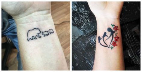 Tattoo Ideas For Parents, Twins Tattoo, Mom Baby Tattoo, Tattoo Ideas For Moms, Twin Tattoos, 2 Tattoo, Boy Girl Twins, Shoulder Tattoos, About Tattoo