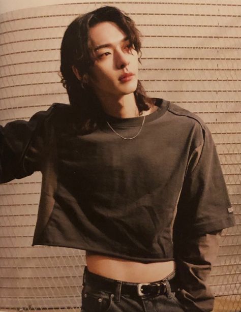 Men In Crop Tops Aesthetic, Boy Crop Top Aesthetic, Guys Crop Tops, Onlyoneof Photoshoot, Men Crop Top Outfit, Male Crop Top Outfits, Boys In Crop Top, Crop Top Outfits Men, Crop Top Outfits Korean Style