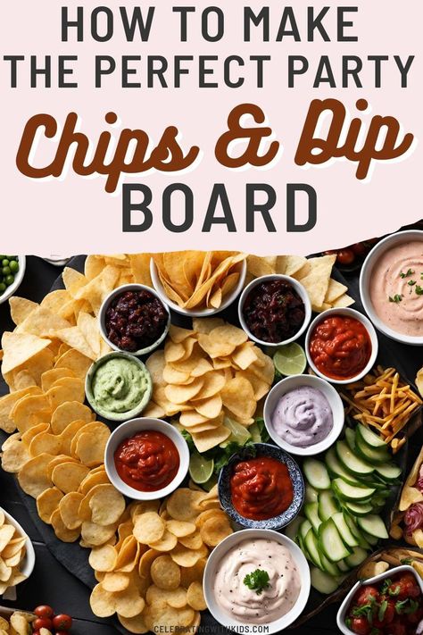 Craft the perfect chips and dip board for your party with these easy tips! Discover the variety of chips and dips, pick the perfect pairings, and ace the presentation effortlessly for a snacking experience that delights everyone. Chips And Dip Board, Chips Charcuterie Board, Dip Board, Mexican Chips, Party Dips Easy, Chips Dip, Vegetable Dips, Chips And Dip, Best Chips