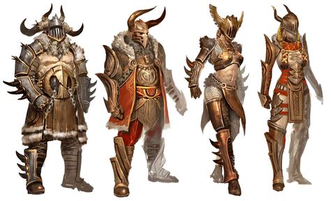 Norn Guards from Guild Wars: Eye of the North Guild Wars 2 Norn, Larp Props, Viking Character, Guild Wars 2, Guild Wars, Concept Art Character, Fantasy Armor, Game Character Design, Armor Concept