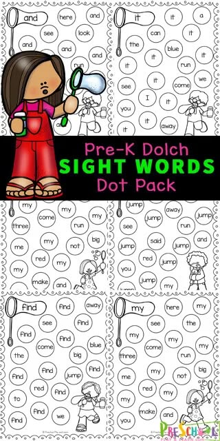 Sight Word It Worksheet Free, Sight Word Kindergarten Free, Color Sight Words Free, Site Word Activities, Preschool Sight Words Activities, Sight Word Activities For Kindergarten, Sight Word Worksheets Free, Sight Word Worksheet, Pre K Sight Words