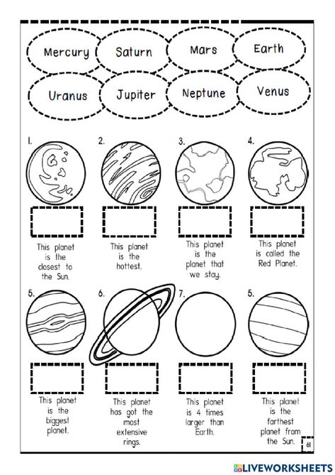 Teaching The Solar System, Planets Worksheets For Preschool, Science For Kids Worksheets, Kindergarten Grading System, Space Math Activities, Solar Eclipse Worksheets, Astronomy Printables, Solar System Worksheets Kindergarten, Planet Activities For Kids