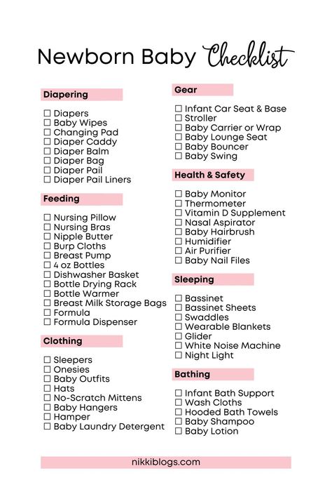 Get the free printable newborn baby checklist that features everything you need for your child's first 12 weeks of life! This minimalist checklist and guide includes everything new moms need to get plus tips for keeping it simple. Click here to get ready for your new baby's arrival. Newborn Shopping List, Newborn Baby Checklist, Newborn Baby Shopping, Minimalist Checklist, Newborn Essentials List, Checklist Newborn, Baby Checklist Newborn, New Baby Checklist, Mom Checklist