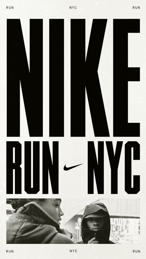 dose of design Running Posters, Nike Poster, Nike Ad, Sneaker Posters, Nyc Design, Sports Graphic Design, Class Design, Editorial Layout, Sports Design