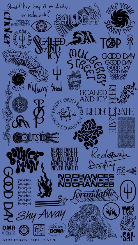 Wallpaper based on the Twenty One Pilots' new album Scaled and Icy Aesthetic Twenty One Pilots, Tatuagem Twenty One Pilots, Scaled And Icy Wallpaper, Icy Wallpaper, Twenty One Pilots Poster, Twenty One Pilots Tattoo, Scaled And Icy, Pilots Aesthetic, Pilot Tattoo