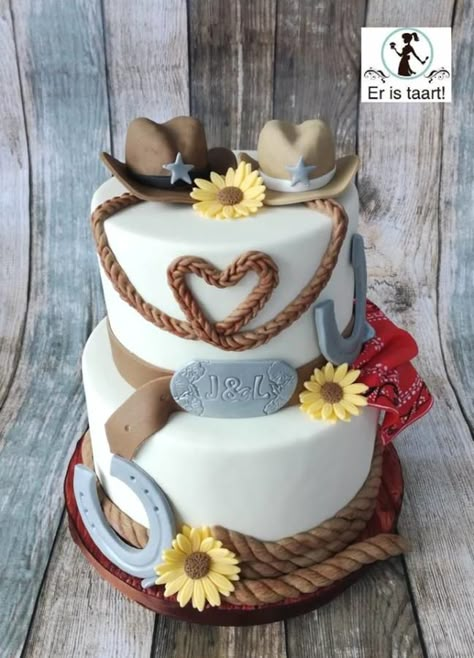 Wedding Cakes Western, Wedding Cakes Country, Country Birthday Cakes, Country Cakes, Tractor Wedding, Western Birthday Cakes, Cowboy Birthday Cakes, Western Wedding Cakes, Country Wedding Cake