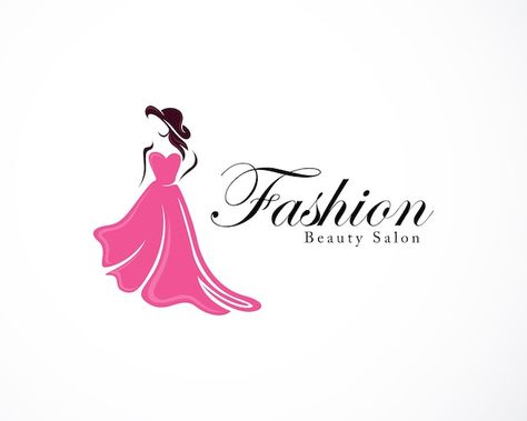 Vector fashion logo creative women beaut... | Premium Vector #Freepik #vector #beauty-salon #beauty-store #lady-icon #hair-silhouette Women Fashion Logo Design, Lady Logo Design, Fashion Boutique Design, Fashion Shop Logo, Fashion Store Logo, Fashion Designer Logo, Fashion Design Logo, Hair Silhouette, Zen Logo