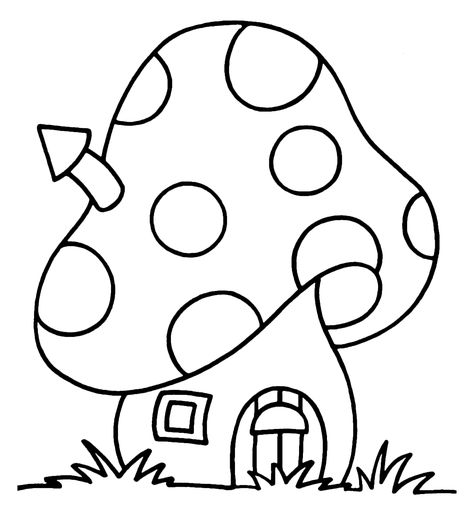 Easy Coloring Pages Printable Cinnamoroll, Birth Colors, Easy Coloring, 카드 디자인, Mushroom House, Pola Sulam, Easy Coloring Pages, Coloring Pages To Print, Cute Coloring Pages