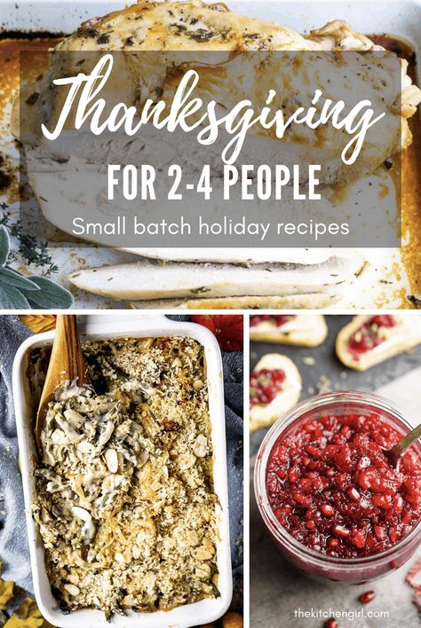 Thanksgiving For 2 People, Thanksgiving For 4 People, Thanksgiving Dinner For 4 People, Easy Thanksgiving Dinner Recipes, Thanksgiving For 2, Small Thanksgiving Dinner, Recipes For Two People, Gourmet Thanksgiving, Thanksgiving For Two