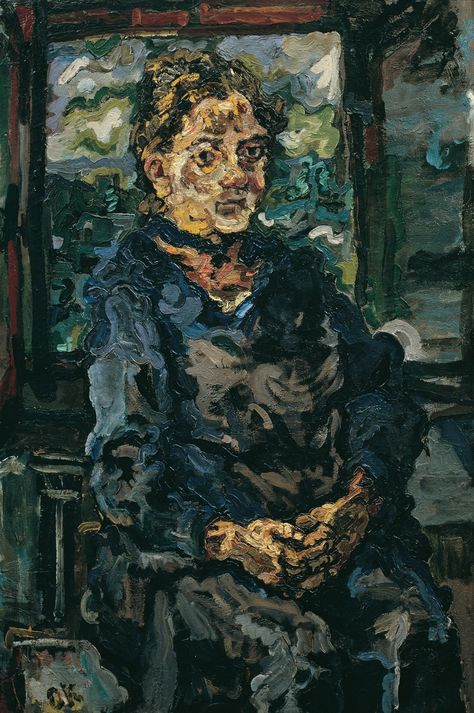 Oskar Kokoschka. Portrait of the artist's mother Kokoschka Paintings, Expressionistic Portraits, Oscar Kokoschka, Ludwig Meidner, Vienna University, Alma Mahler, Oskar Kokoschka, Montreux Switzerland, Chaim Soutine