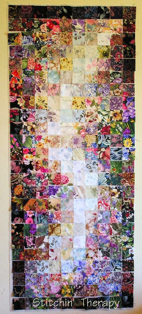 Stitchin' Therapy: May NewFO and finishes for SO/SN Watercolour Quilts, Watercolor Quilts, Buzz Saw, Watercolor Quilt, Landscape Art Quilts, Flower Quilts, Landscape Quilts, Quilt Festival, Colorful Quilts