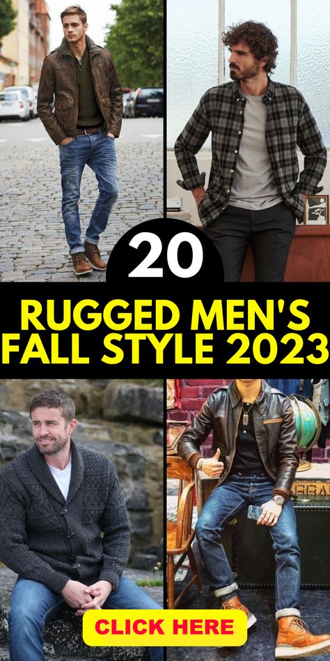 Embrace the vintage-inspired charm of men's fall style in 2023. Our collection of outfits combines classic elements with a modern twist, creating a unique and stylish look. From retro patterns to nostalgic accessories, discover the perfect pieces to infuse your wardrobe with vintage flair. Capture the spirit of the past while staying on-trend with our selection of carefully curated outfits. Embrace the timeless appeal of vintage fashion and make a statement this fall. Men’s Latest Fashion, 35 Yr Old Mens Fashion, Mens Casual Look, How To Dress Your Man, Mens Casual Outfits Over 40, Nice Outfits For Men Classy, Men’s Casual Looks, Mens Style Guide Casual, Rugged Men Outfits