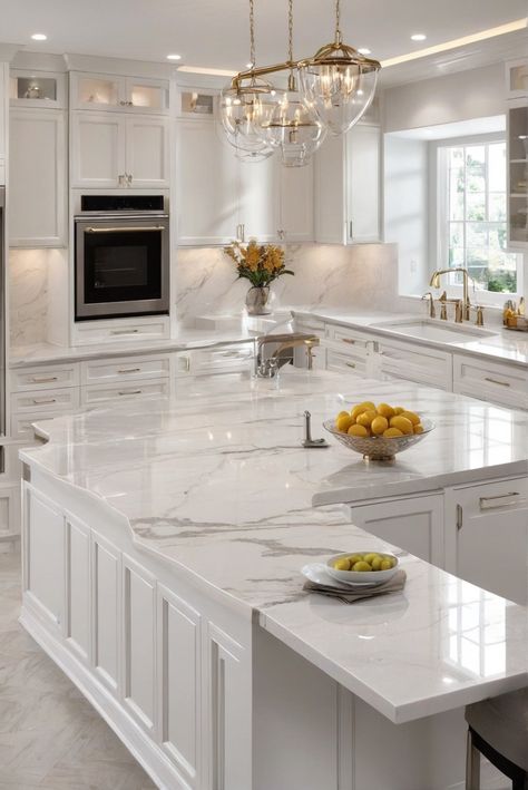 White quartz countertops