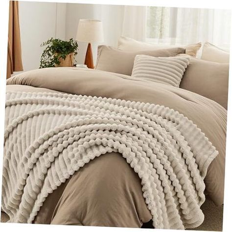 Return Policy Fast Delivery Trusted seller Queen Comforter Set 5 Pieces - Bed in a Bag with Throw Blanket and Decorative Pillow, Lightweight Bedding Comforter Sets, All Season Bedding Sets (Brown, 90" x 90") Product Description Timeless Elegance: Featuring a jacquard design, a matching throw blanket, and a matching square pillow with sham, this comforter set adds dimensional elegance to your space. Blanket Included: This queen comforter set includes a matching throw blanket, so you can get cozy beyond your bedroom or style it to add an extra charm to any room. Certified for Safety: This queen bed in a bag is Standard 100 by OEKO-TEX certified for meeting the highest criterion of testing for harmful chemicals and has been found harmless for humans. Easy to Care: This queen bedding sets is e Bedding Comforter Sets, Full Size Comforter Sets, Full Size Comforter, King Size Comforter Sets, Coastal Room, King Size Comforters, Bedding Comforter, Bed Comforter Sets, Lightweight Bedding