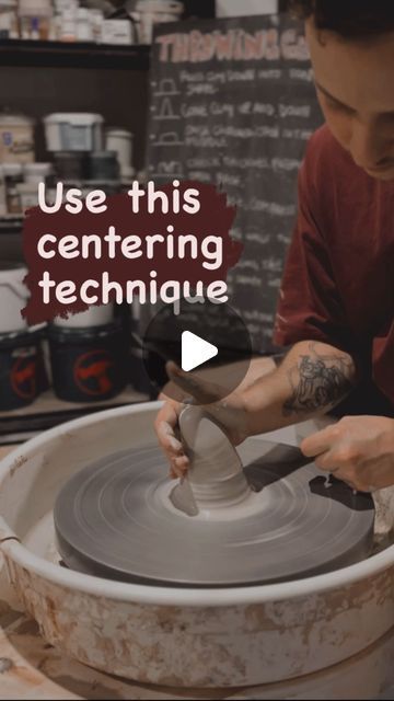 Beginner Wheel Throwing Projects, Throwing Ceramics Pottery Wheel, Wheel Throwing Tips, Pottery Throwing Techniques, Pottery On Wheel Ideas, How To Throw Pottery On A Wheel, Beginner Throwing Pottery, Centering Pottery, Pottery Tips And Tricks