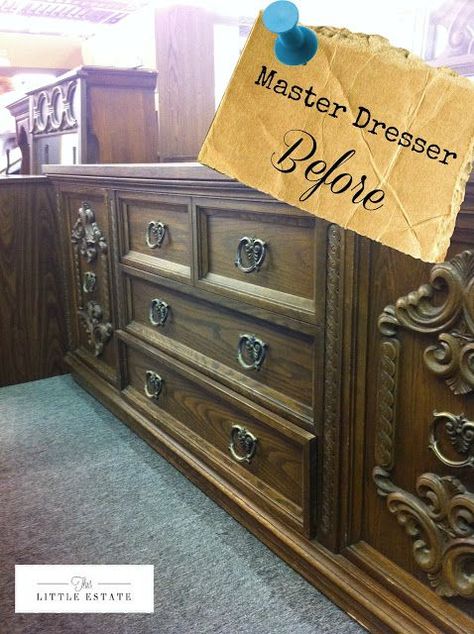 Master Bedroom Furniture Redo | This Little Estate Bedroom Furniture Redo, Cheap Dresser, Furniture Rehab, Bedroom Dresser, Furniture Refinishing, Bedroom Dressers, Furniture Redo, Refurbished Furniture, Furniture Painting