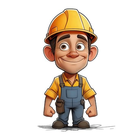 Worker Drawing, Cartoon Man, Male Man, Free Illustration, Construction Worker, Free Illustrations, Cartoon Character, Free Graphic Design, Cartoon Characters