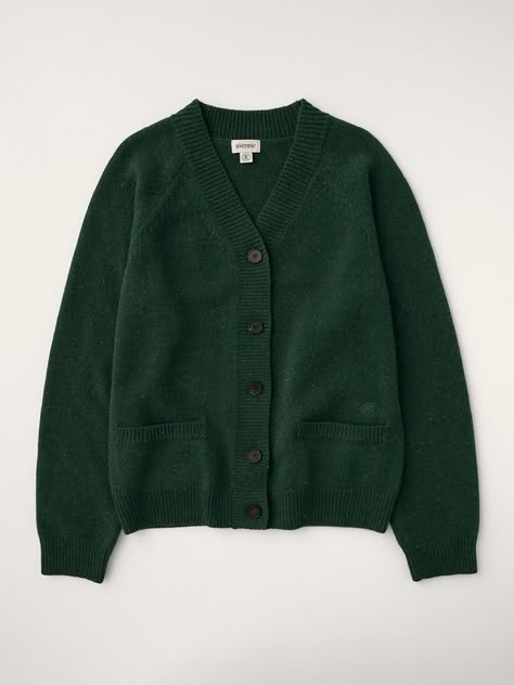 Designer fashion, Seoul-fully created | W Concept Green Knitted Cardigan, Versatile Cardigan, Cardigan Green, In My Arms, Wool Clothing, Green Cardigan, Korean Casual, Cool Outfits For Men, Green Outfit