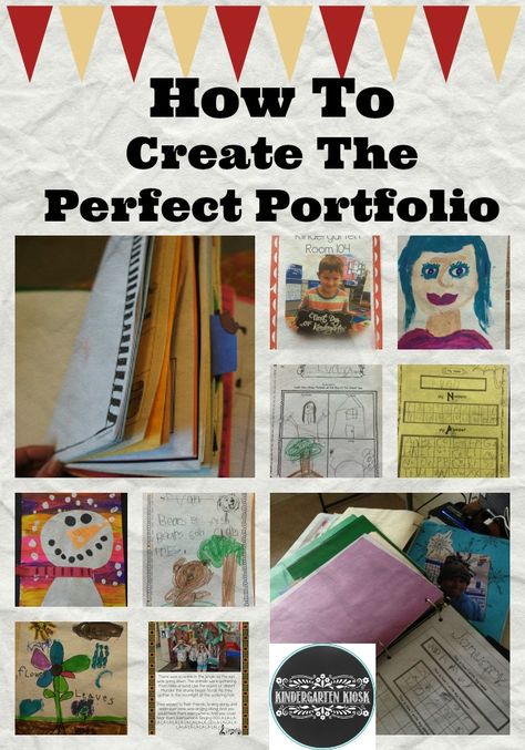 A portfolio is a sampling of information relating to a child’s  developmental progress in a school (or home) setting. Portfolios contain  work samples that are representative of where a child is at a particular  time. It clearly shows development as it continues throughout the school  year. A portfolio is an effective assessment tool that authentically  documents a child’s progress and serves as a great reporting tool as well.  I have used portfolios for over two decades. They have not only p... Portfolio For Kindergarten Student, Preschool Student Portfolio Ideas, Portfolio For Preschool, Early Childhood Portfolio Ideas, Kindergarten Portfolio Cover, Student Portfolios Preschool, Classroom Portfolio Ideas, Portfolio For Students, Students Portfolio Ideas