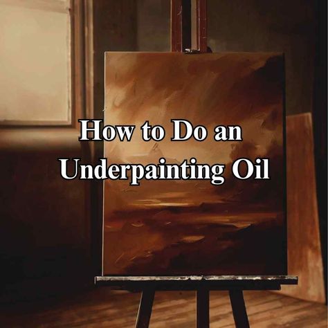 How To Underpaint, Underpainting Oil Painting Techniques, Oil Underpainting, Underpainting Tutorial, Underpainting Technique, Underpainting Oil, How To Oil Paint, Drawing Advice, Oil Painting Basics