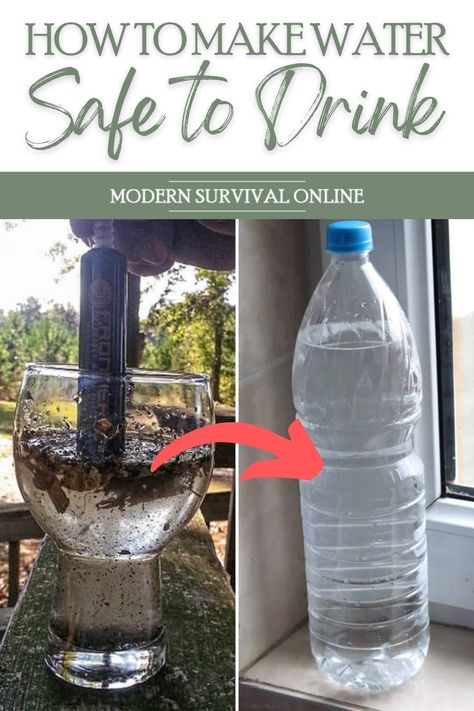 Doomsday Prepping For Beginners, Prepping For Beginners, Water Survival, How To Make Water, Purify Water, Off Grid Survival, Survival Prep, Making Water, Emergency Water