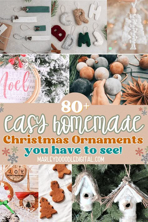 Discover 83 of the best DIY homemade Christmas ornaments that are easy to make! From unique and simple designs to cute handmade ornaments, this list has everything you need to decorate your tree or create thoughtful gifts. Get inspired to make your own Christmas ornaments this holiday season! Make Your Own Christmas Ornaments, Easy Diy Christmas Ornaments, Diy Snowman Ornaments, Homemade Christmas Ornaments, Farmhouse Christmas Ornaments, Easy Christmas Ornaments, Diy Christmas Ornaments Easy, Diy Christmas Ornament, Fabric Christmas Trees