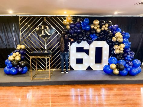 60th Birthday Birthday Ideas For Dad, 60th Birthday Ideas For Dad, 60th Birthday Decorations, 60th Birthday Ideas, Birthday Dinner Party, Man Party, 60th Birthday Party, Backdrop Design, Birthday Dinners