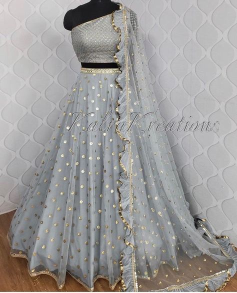 Lehanga Bridal, Sequins Lehenga Choli, Grey Lehenga, Kids Lehenga Choli, Blouse Lehenga, Pakistan Wedding, Lehenga Choli For Women, Choli For Women, Bollywood Bridal