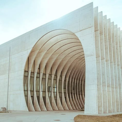 Fashion Observed’s Instagram photo: “Circulation origin from @buildingswow . Facade of United National Movement building in Tbilisi, Georgia. Photo by @david__sarkisov Tag a…” Facade Architecture Design, Arch Architecture, Parametric Architecture, Sacred Architecture, Architecture Model House, Architectural Section, Architecture Art Design, Tbilisi Georgia, Hotel Interior Design