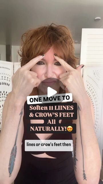 Your Age Better Bestie ♥️ on Instagram: "😍Soften 11 Lines & Crow’s Feet With This 1 Move! 🥰 Comment ✨SMOOTH✨ to get the fully guided video in your inbox here now! 💌 It’s amazing for smoothing lines around eyes and between eyebrows! 🔥

#women #eye #wrinkles #forehead #workouts #naturalskin" Eye Wrinkles, Acupressure Therapy, Face Exercises, Aging Well, Here And Now, Smooth Lines, Acupressure, Yoga Inspiration, Daily Routine