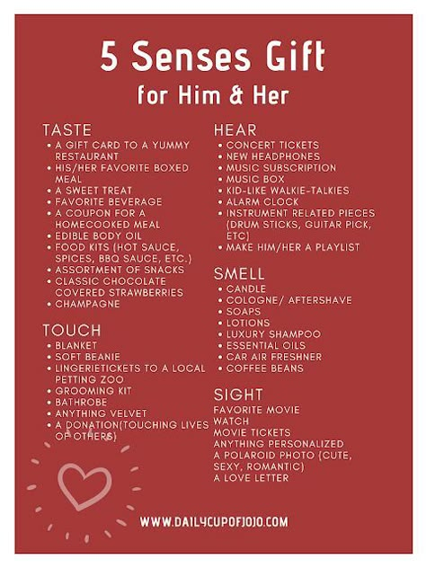 5 Senses Gift For Boyfriend, Anniversary Gift Ideas For Him Boyfriend, 5 Senses Gift, Five Senses Gift, Senses Gift, For Boyfriend, Anniversary Gift Ideas For Him, Birthday Gifts For Boyfriend Diy, Valentines Day Gift Ideas