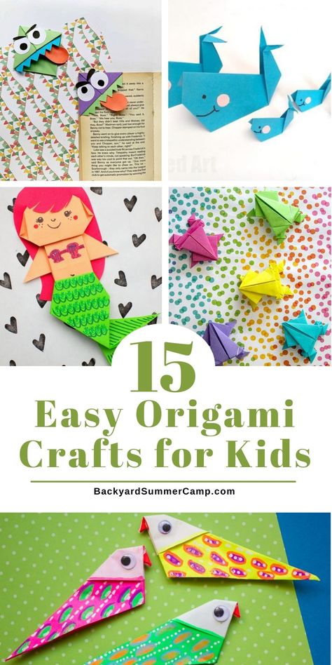 Origami crafts for kids are an easy way to introduce them to this creative paper folding craft with step-by-step instructions for beginners. Paper Crafts Folding, Origami For Beginners Step By Step, Origami For Adults, Origami Art Easy Step By Step, Easy Kids Origami, Paper Art For Kids Easy, Paper Crafts For Kids Easy Step By Step, Kids Origami Easy, Cool Origami Step By Step