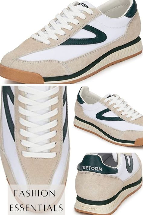 Tretorn Sneakers Outfit, Tretorn Sneakers, Casual Tennis Shoes, White Casual Sneakers, White Slip On Sneakers, Classic Vintage Style, Sneakers Women, Lacing Sneakers, Sneakers Outfit