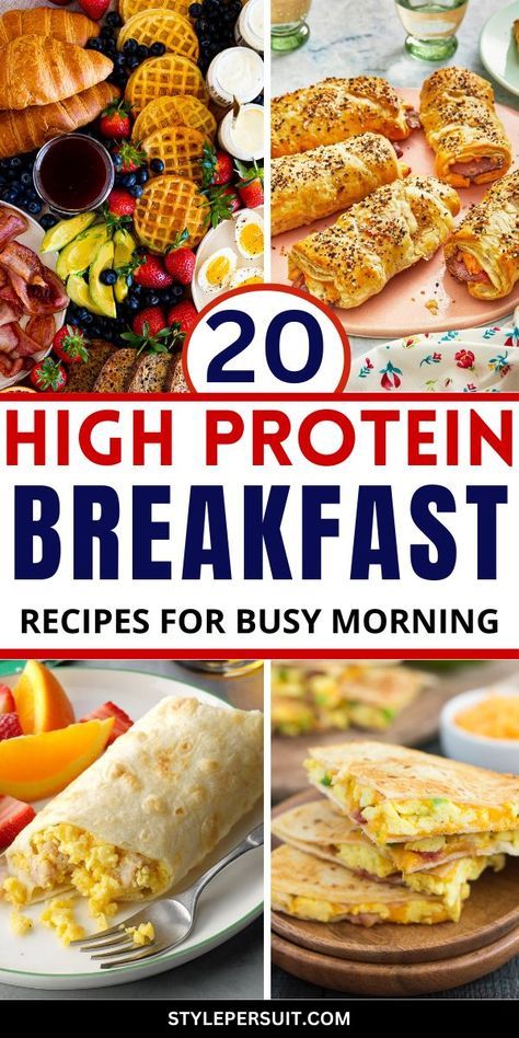 The best way to start your morning off on the right foot is with a delicious breakfast. Our best breakfast ideas run the gamut from easy to epic, but one thing's for sure: They're all delicious. If you're looking for simple breakfast ideas that you can whip up on even the busiest mornings, we've gathered plenty of make-ahead meals and recipes that take under 15 minutes to put together. Easy High Protein Breakfast, High Protein Breakfasts, Low Fat Breakfast, Healthy High Protein Breakfast, Protein Breakfasts, High Protein Breakfast Recipes, Wacky Wednesday, Low Calorie Breakfast, High Protein Meal Prep