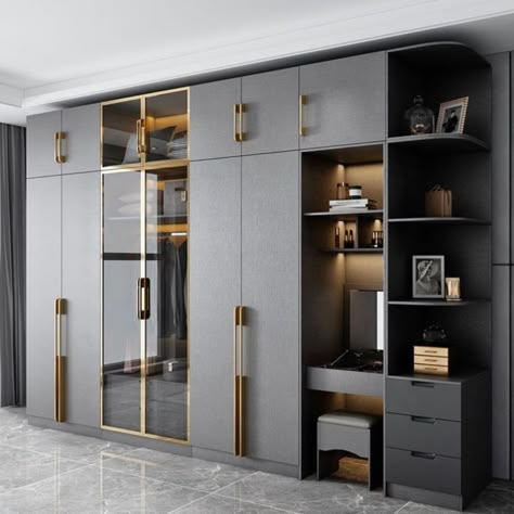 New Model Bedroom Wardrobe, Apartment Wardrobe Design, Six Door Wardrobe Design, Closet Floor To Ceiling, Wodrobe Design Entrance, Furniture Design For Small Bedroom, Tall Wardrobe Design, Stylish Closet Doors, Almirah Furniture Design