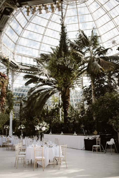 Botanical Reception at Sefton Park Palm House Liverpool - DSB Creative Photography | Contemporary Wedding at The Epstein Theatre & Sefton Park Palm House Liverpool Wedding | Two Grooms in Next Tuxedo's | Yacht Club Liverpool Catering Classic Wedding Invitations Elegant, Sefton Park, Two Grooms, Palm Wedding, Palm House, Botanical Gardens Wedding, Trendy Wedding Invitations, Greenhouse Wedding, Wedding Venue Inspiration