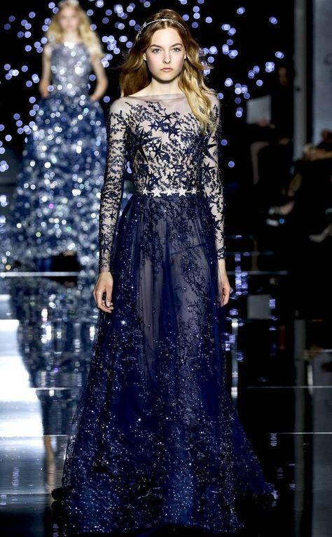 Zuhair Murad from Best Looks from Paris Haute Couture Fashion Week Fall 2015 on E! Online Zuhair Murad Haute Couture, Ellie Saab, Paris Haute Couture, Zuhair Murad, Gorgeous Gowns, Fall 2015, Beautiful Gowns, Blue Wedding, Couture Dresses