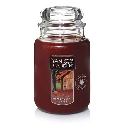 New England Maple | Yankee Candle 4 Wheel Drive Cars, Yankee Candle Scents, Candle Obsession, Personalized Gift Cards, Yankee Candles, Candle Shades, Welcoming Home, Candle Studio, Elizabeth James