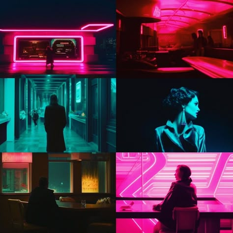 Tech Noir Aesthetic, 90s Cyberpunk Aesthetic, Neon Noir Photography, Neo Noir Art, Neo Noir Photography, Neo Noir Cinematography, Neon Noir Aesthetic, Neon Victorian, Neo Noir Aesthetic