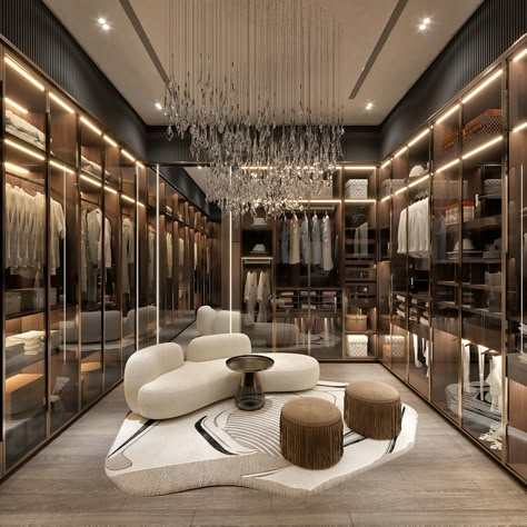 LUXURY DRESSING ROOM :: Behance Walk In Closet Luxury, Luxurious Walk In Closet, Luxurious Dressing Room, Dream Dressing Room, Luxury Dressing Room, Dressing Room Decor, Luxury Closets, Closets Design, Walk In Closet Design