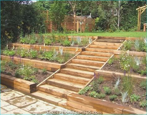 Slope Landscaping, Sloped Backyard Landscaping, Hillside Garden, Sloped Backyard, Hillside Landscaping, Garden On A Hill, Sloped Garden, Rock Garden Landscaping, Have Inspiration