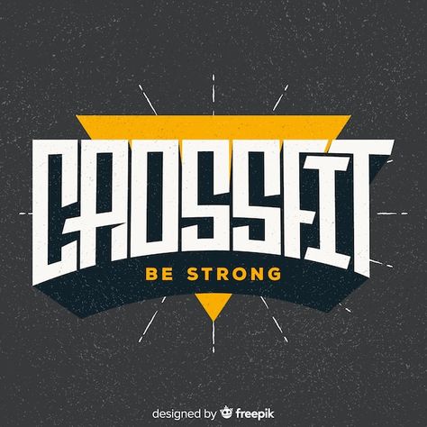 Logo Genie, Motivational Logo, Logo Crossfit, Lettering Examples, Crossfit Logo, Cross Logo, Graphic Editing, Pattern Texture, Gym Rat