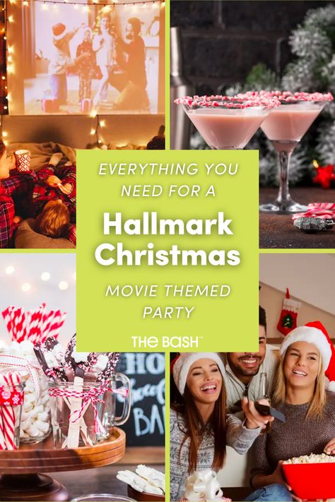 Hallmark Themed Birthday Party, Hallmark Christmas Themed Party, Hallmark Movie Themed Party, Hallmark Christmas Movie Party Ideas, Hallmark Movie Night Party, Christmas Hallmark Aesthetic, Hallmark Christmas Party Ideas, Hallmark Movie Party Ideas, Hallmark Party Ideas