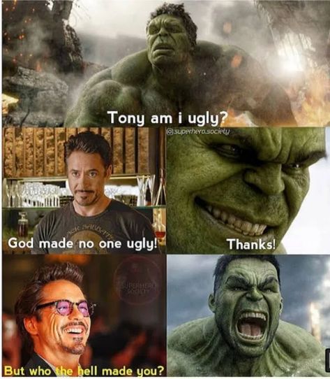 30 Hilarious Cinephile Memes To Entertain You While You Debate On What To Watch Tonight Check more at https://blogdoarmindo.com.br/30-hilarious-cinephile-memes-to-entertain-you-while-you-debate-on-what-to-watch-tonight-3/ Marvel Funny Memes, Hulk And Iron Man, Marvel Comics Funny, Funny Day Quotes, Best Marvel Characters, Funny Marvel, Funny Memes Images, Marvel Comics Superheroes, Funny Marvel Memes