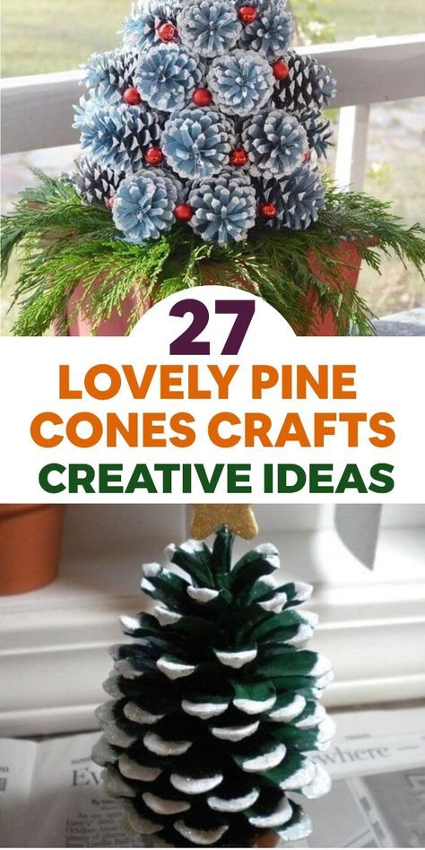 🌲✨ Unleash your creativity and explore the endless possibilities of lovely pine cone crafts! Create stunning and unique holiday ornaments by gluing small beads, sequins, or feathers onto the pine cones, adding a touch of sparkle and charm. Make beautiful pine cone wreaths by hot-gluing the cones onto a foam or wire frame, embellishing them with ribbons, berries, or faux foliage. Use pine cones as natural and rustic place card holders by attaching name tags or small cards to their scales. These delightful pine cone crafts will bring a touch of nature's elegance and warmth to your home decor. #DIYPineConeCrafts #NatureInspiredDecor Painted Pine Cones Christmas, Pine Cone Tree Craft, Pine One Fall Wreath, Decorating With Pine Cones For Christmas, Pine Cone Stars, Decorated Pine Cones For Christmas, Christmas Decor Ideas Pine Cones, Fir Cones Christmas, Pine Comb Crafts