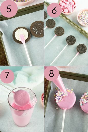 Recipes Skillet, Cake Pop Decorating, Thighs Chicken, Candy Land Christmas Door, Diy Desserts, Barbie Birthday Party, Candy Land Christmas Decorations, Oreo Pops, Candy Land Christmas Tree