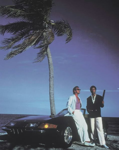 Crocket & Tubbs, Miami Vice Miami Vice Aesthetic, Vice Aesthetic, 80s Miami, Vice City, New Retro Wave, Don Johnson, 80s Vibes, 80s Aesthetic, Miami Vice