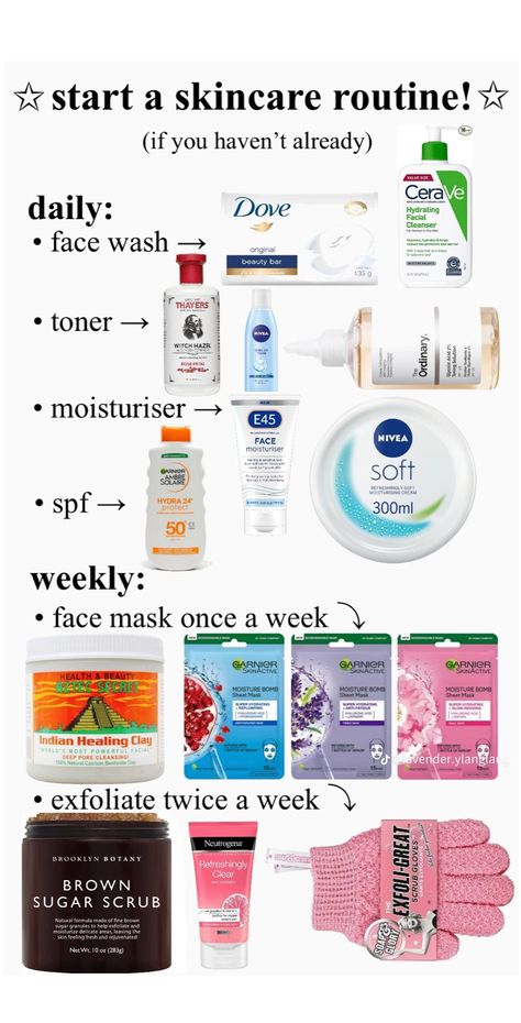 Daglig Motivation, Haut Routine, Skin Care Basics, Face Skin Care Routine, Skin Care Routine Order, Serious Skin Care, Basic Skin Care Routine, Perfect Skin Care Routine, Healthy Skin Tips